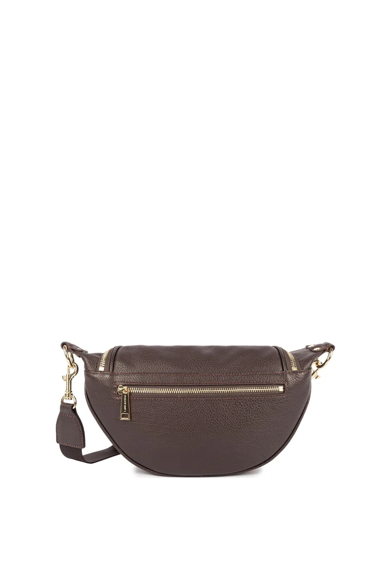 Lancaster Sac banane Zippé Dune Marron Foncé