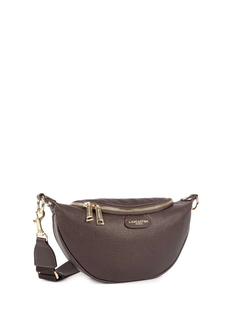 Lancaster Sac banane Zippé Dune Marron Foncé