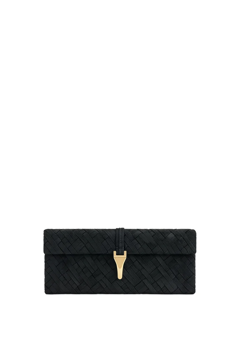 JW PEI Pochette Zaria Tressé Black