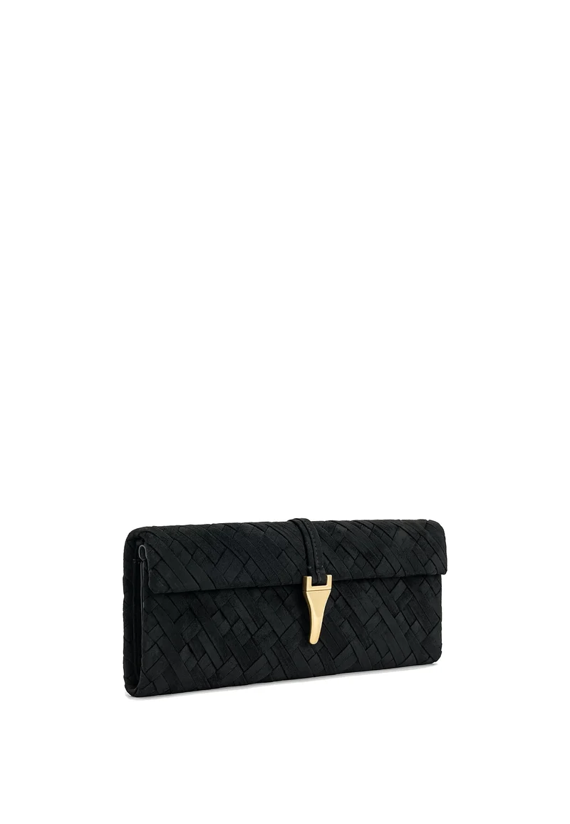 JW PEI Pochette Zaria Tressé Black