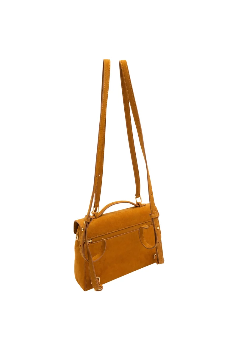 JW PEI Sac à main Thea Large Faux Suede Caramel Brown