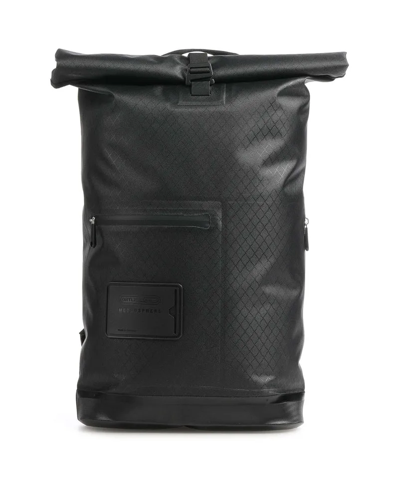 Ortlieb Metrosphere 21 Sac à dos roll-top black embossed