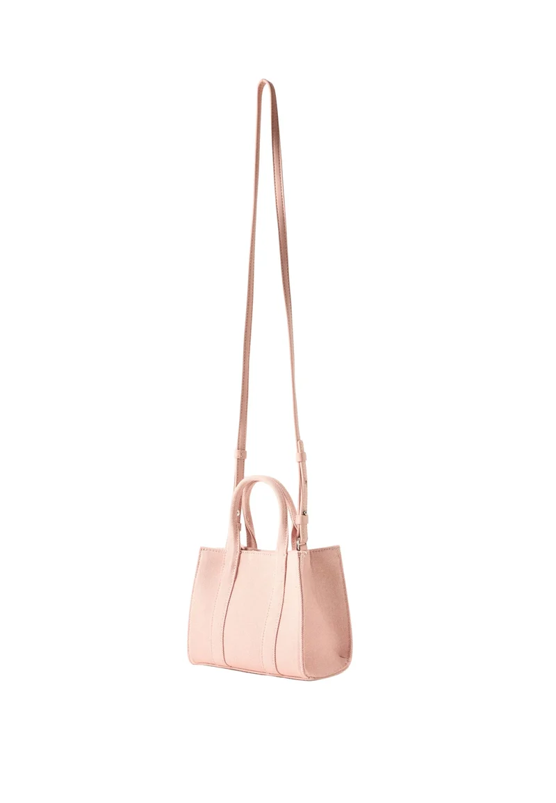 Karl Lagerfeld Cabas Carré Mini Coton Rose Poudré