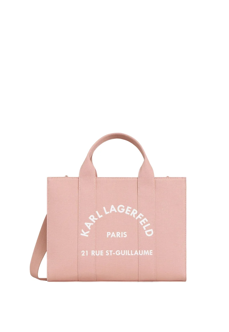 Karl Lagerfeld Cabas Carré Coton Rose Poudré