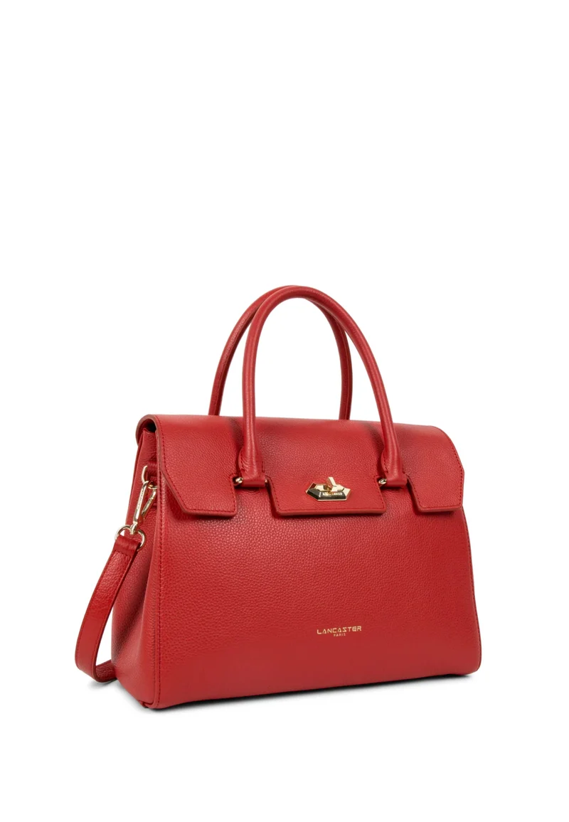 Lancaster Sac Rabat Milano Cosmos Cuir Rouge