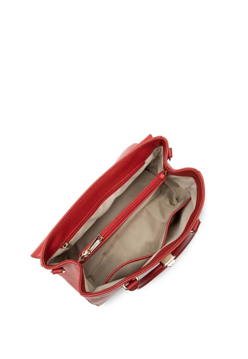 Lancaster Sac Rabat Milano Cosmos Cuir Rouge