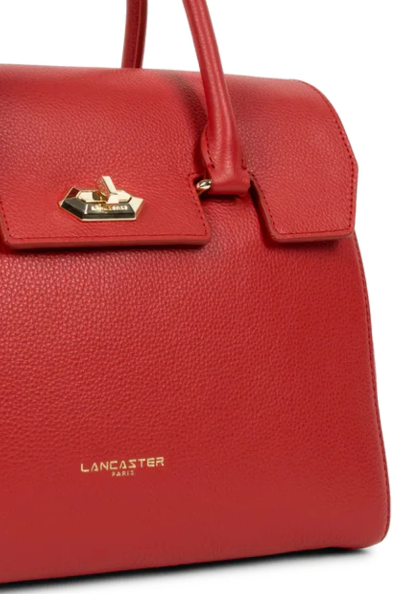Lancaster Sac Rabat Milano Cosmos Cuir Rouge