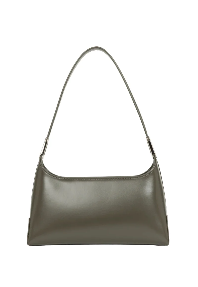 Lancaster Sacs à main Suave Ace Cuir Kaki Foncé