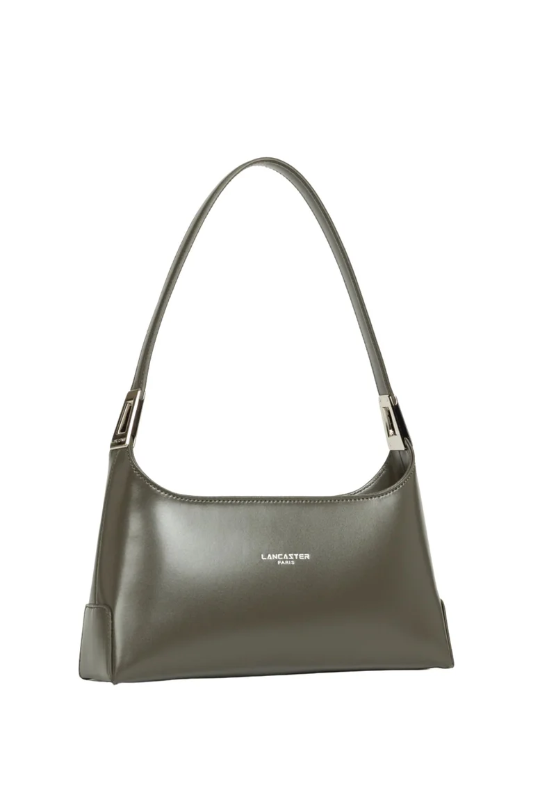 Lancaster Sacs à main Suave Ace Cuir Kaki Foncé