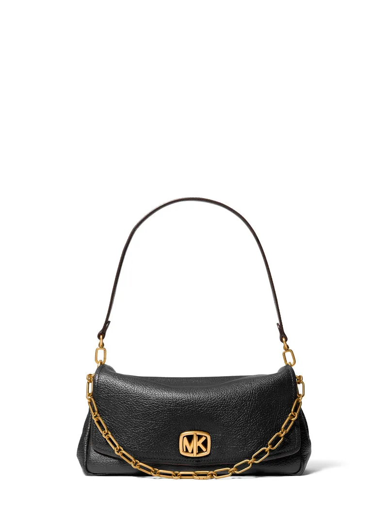 Michael Kors Sac Bandoulière Cuir Bryant Grand Chaîne Noir