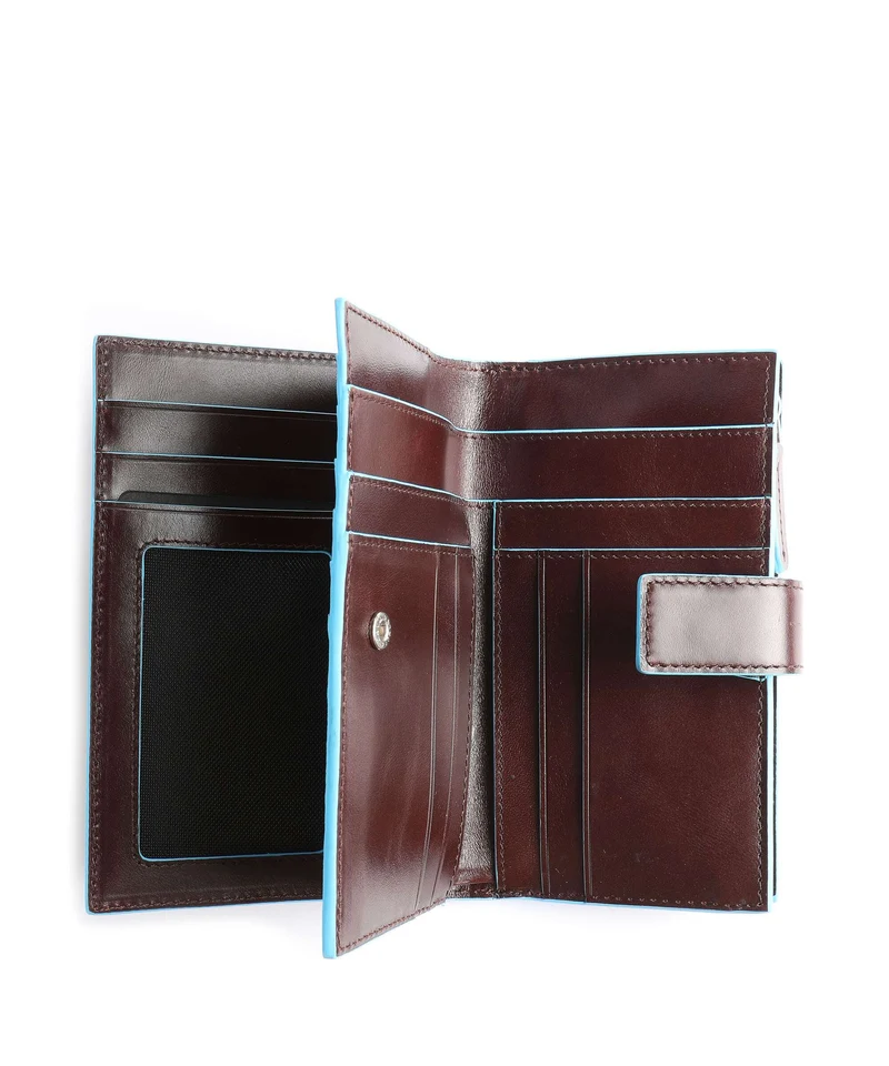 Piquadro Blue Square Étui à cartes crédit mahogany