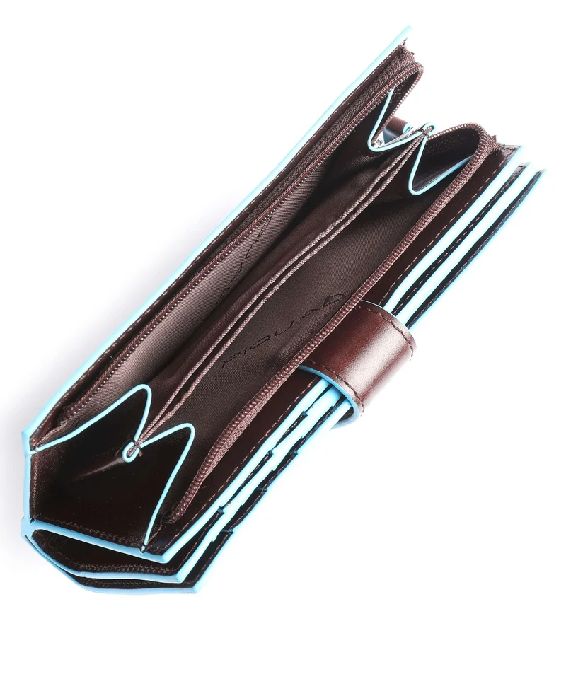 Piquadro Blue Square Étui à cartes crédit mahogany
