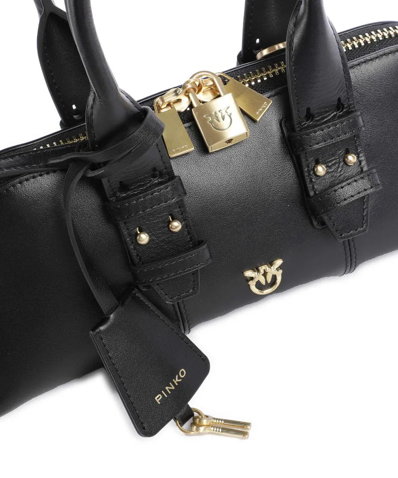 Pinko Bowling Horizontal Sac à main nero limousine/matt gold