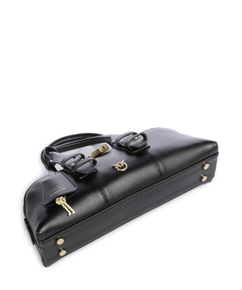 Pinko Bowling Horizontal Sac à main nero limousine/matt gold
