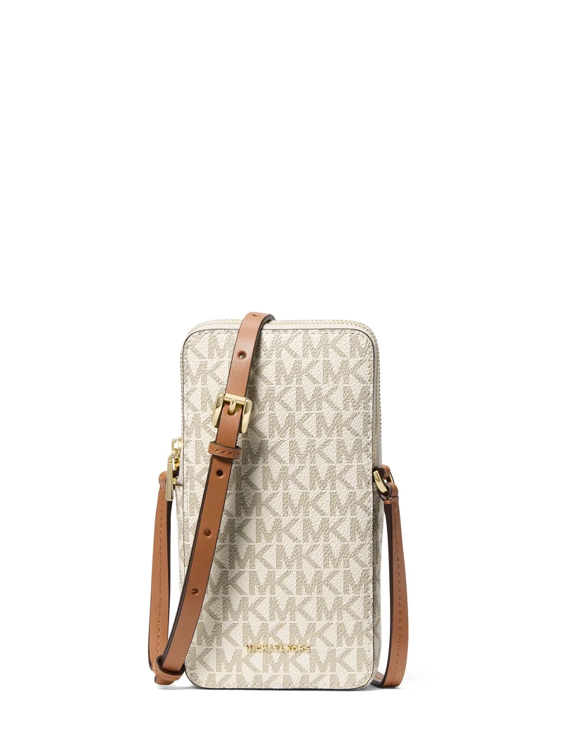 Michael Kors Sac Bandoulière Jet Set Petit Téléphone Beige