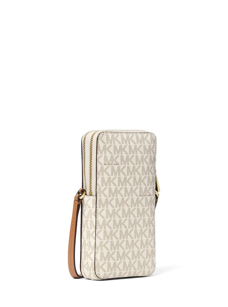 Michael Kors Sac Bandoulière Jet Set Petit Téléphone Beige