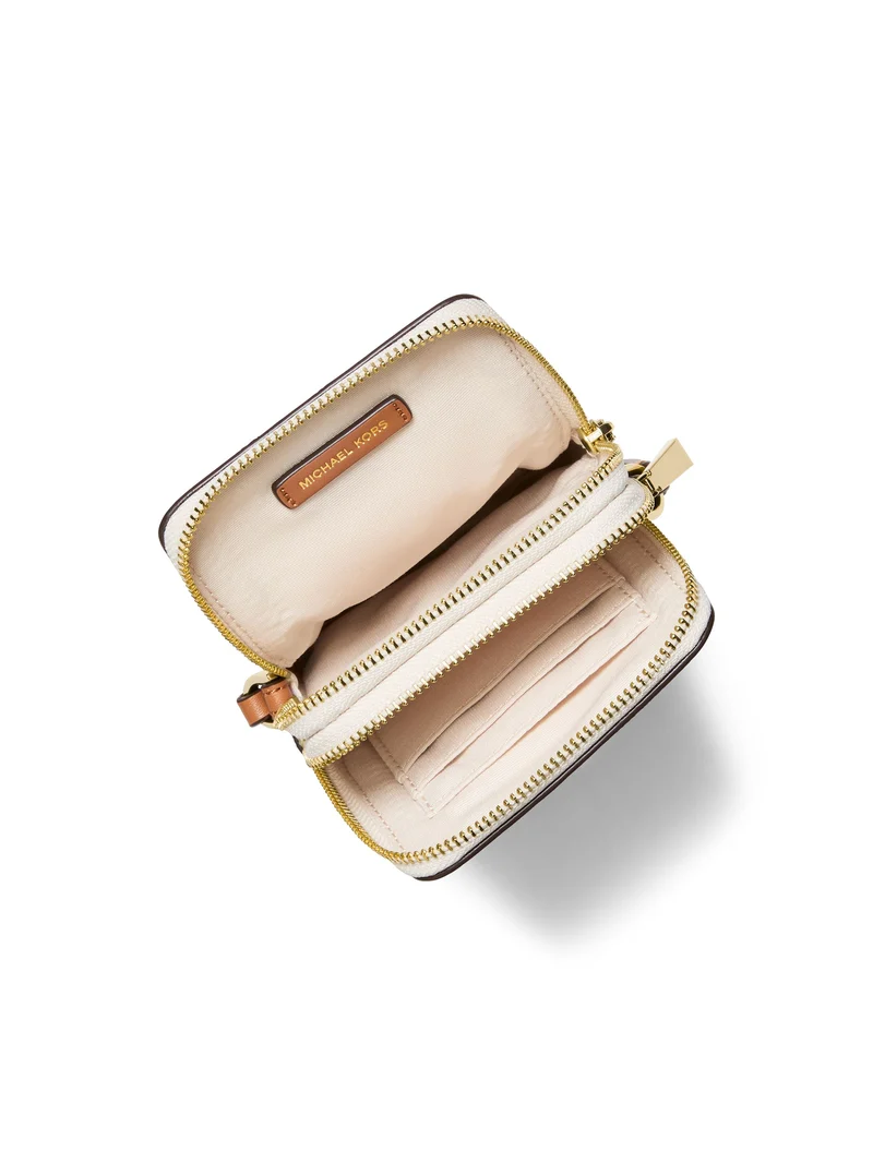 Michael Kors Sac Bandoulière Jet Set Petit Téléphone Beige