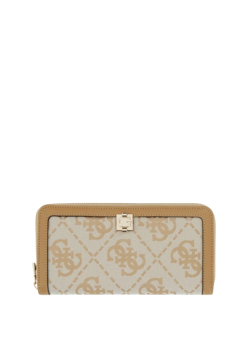 Guess Compagnon Audrey Grand Monogramme Beige Logo
