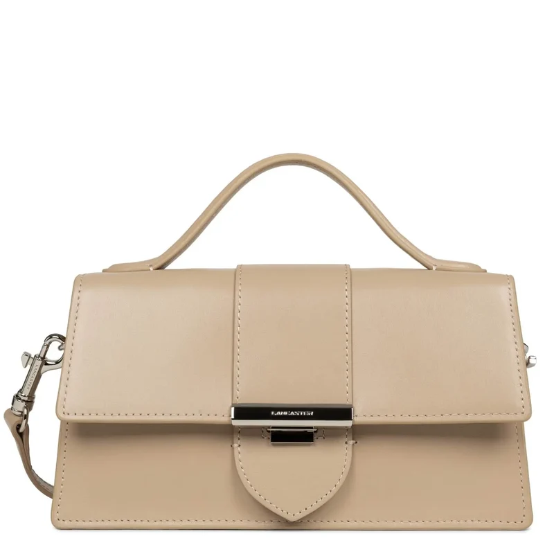 Lancaster Sac à rabat avec fermoir Paris Ily Beige Foncé