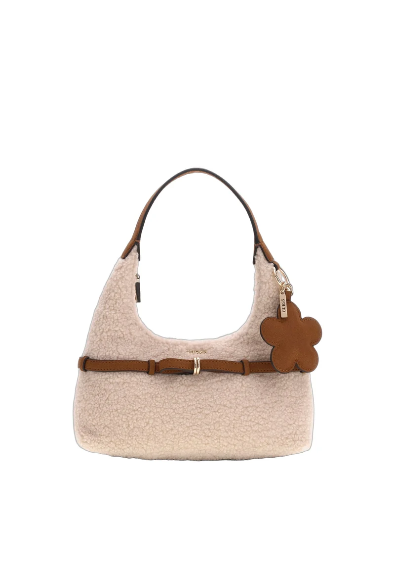Guess Sac Hobo Taylor Mini Off White/Cognac
