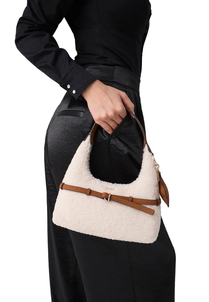 Guess Sac Hobo Taylor Mini Off White/Cognac