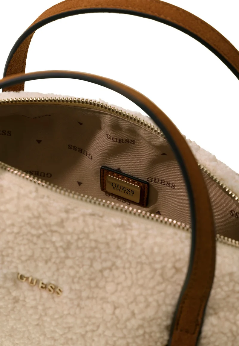 Guess Sac à Main Taylor Mini Off White/Cognac