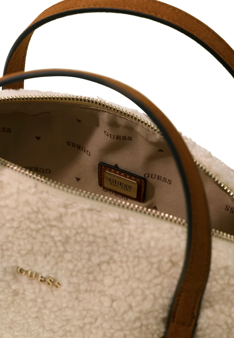 Guess Sac à Main Taylor Mini Off White/Cognac