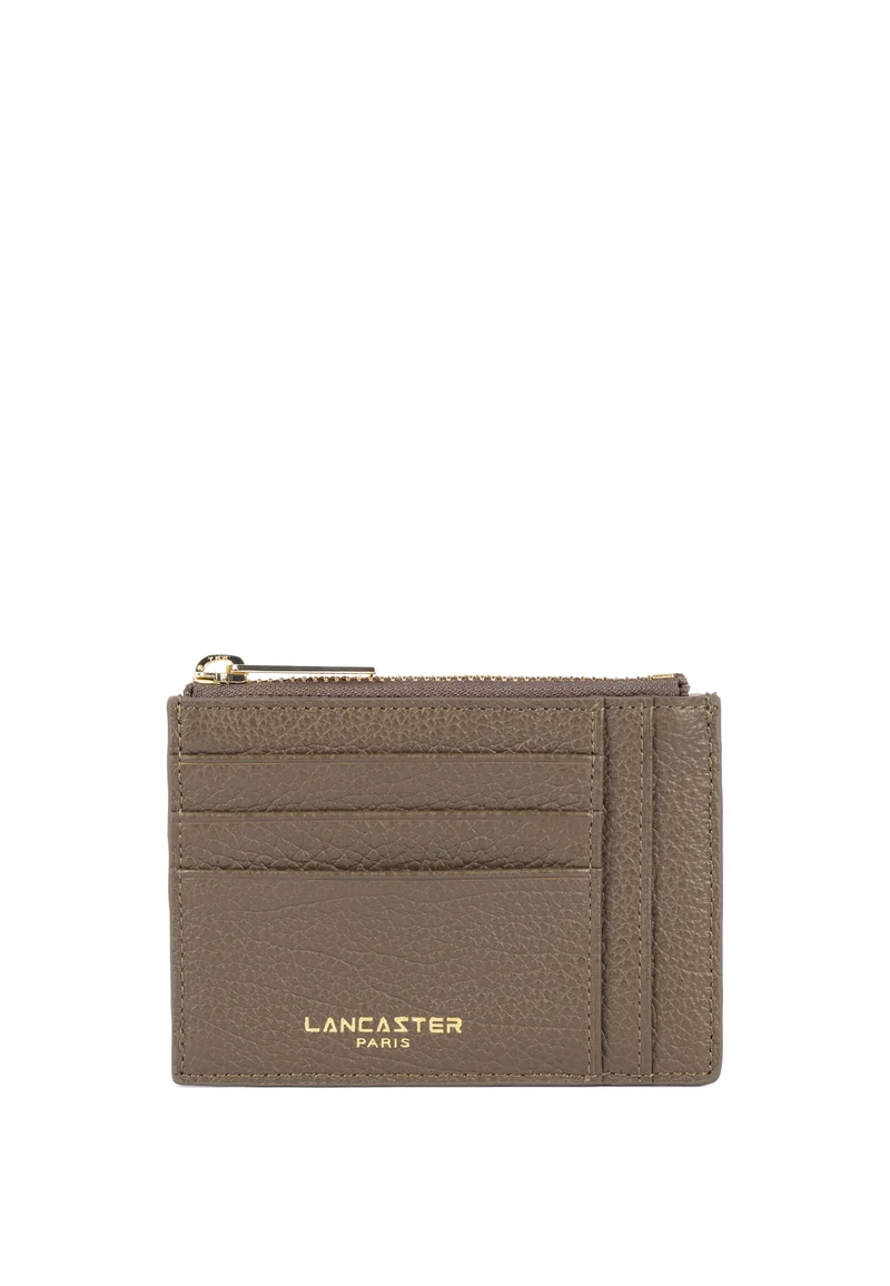Lancaster Porte-cartes Zippé Dune Kaki