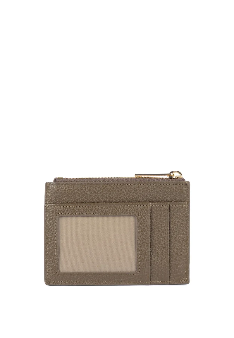 Lancaster Porte-cartes Zippé Dune Kaki