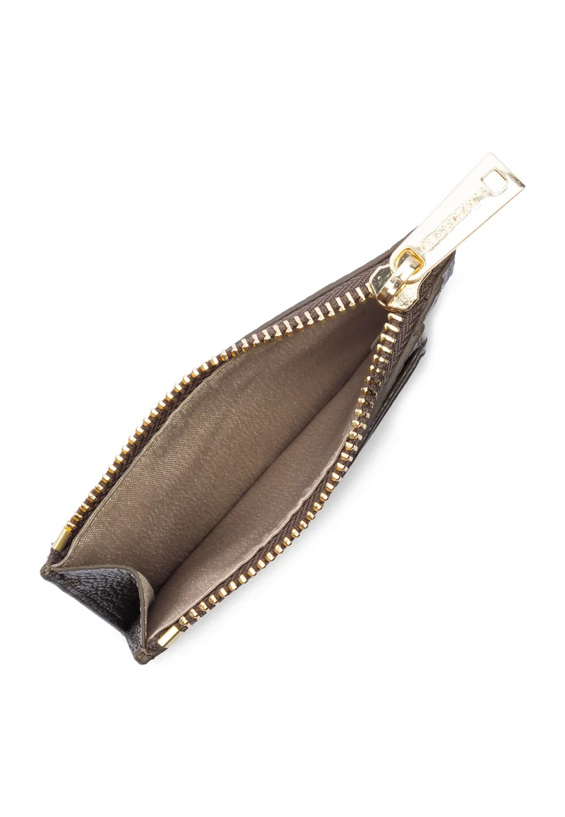 Lancaster Porte-cartes Zippé Dune Kaki