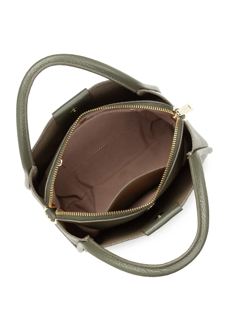 Lancaster Sac à main Aimantée S Ida Double Kaki fumé
