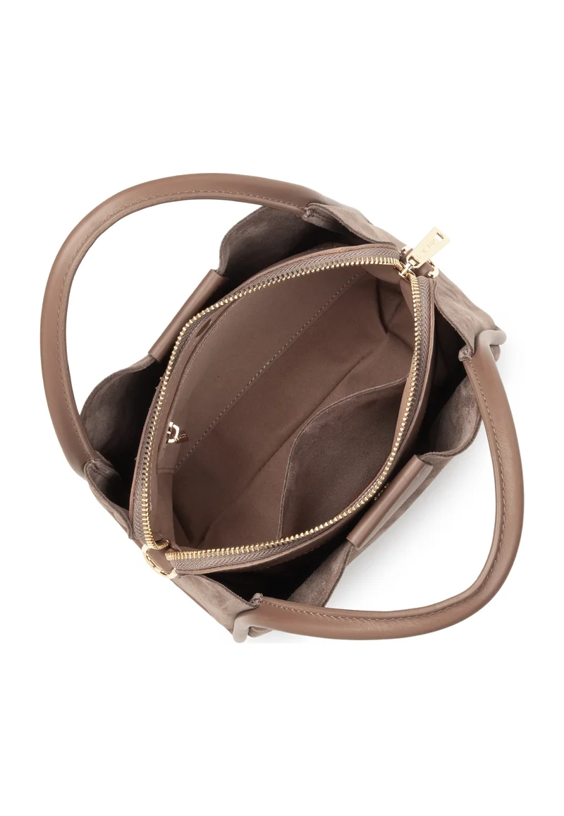 Lancaster Sac à main Aimantée S Suède Ida Taupe