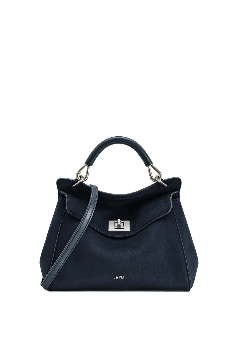 JW PEI Sac à main Lucia Faux Suede Navy Blue