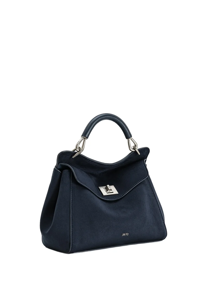 JW PEI Sac à main Lucia Faux Suede Navy Blue