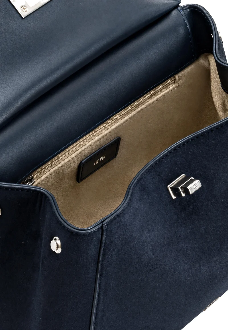 JW PEI Sac à main Lucia Faux Suede Navy Blue
