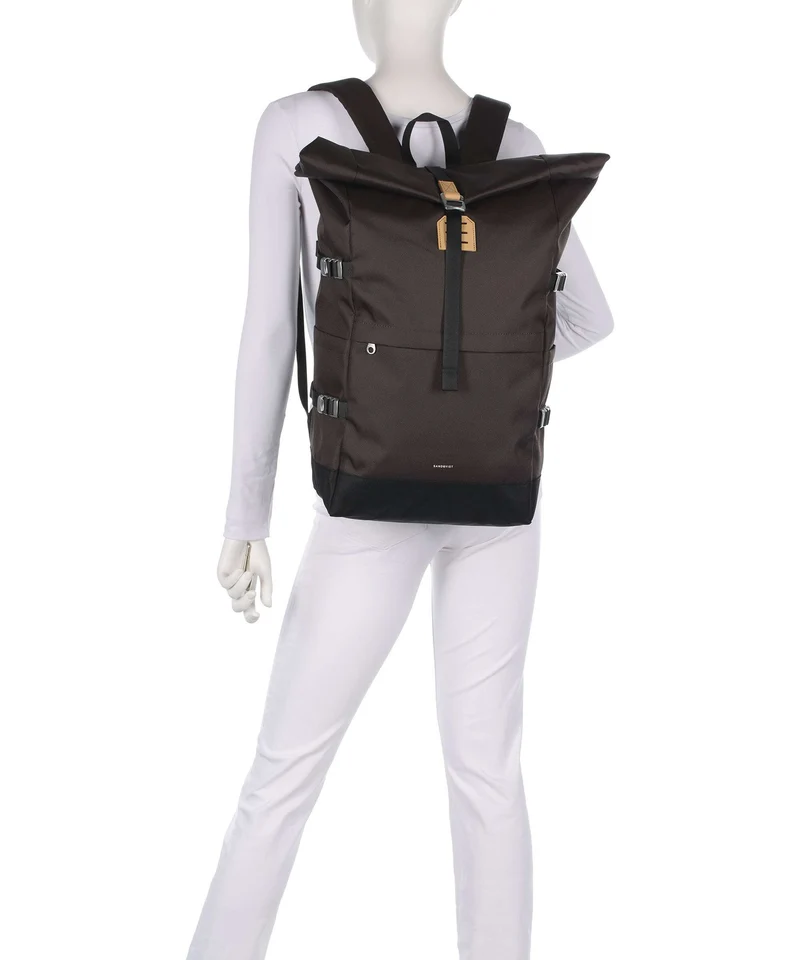 Sandqvist Icon L Sac à dos roll-top brown