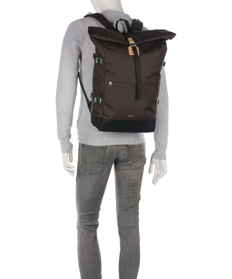 Sandqvist Icon L Sac à dos roll-top brown