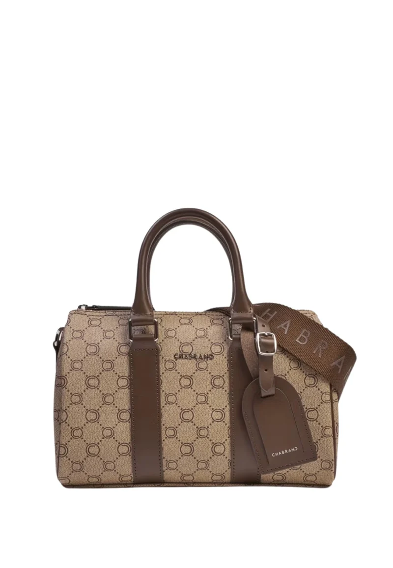 Chabrand Sacoche Icone Toile enduite Beige Marron