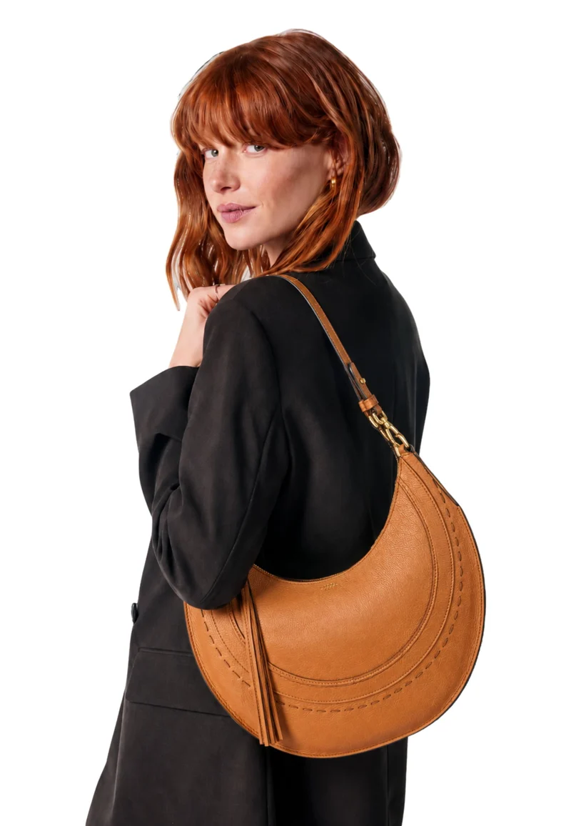 Lancel Sac Hobo Hobohème M Camel