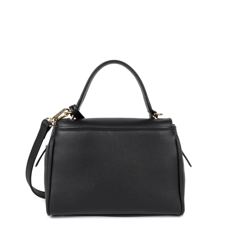 Lancaster Sac à main A rabat avec fermoir S Mademoiselle Grace Noir