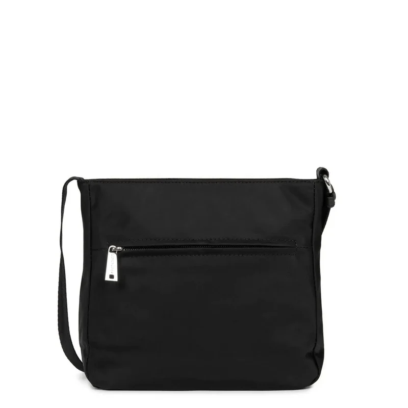 Lancaster Sac zippé trotteur porté croisé Basic Noir