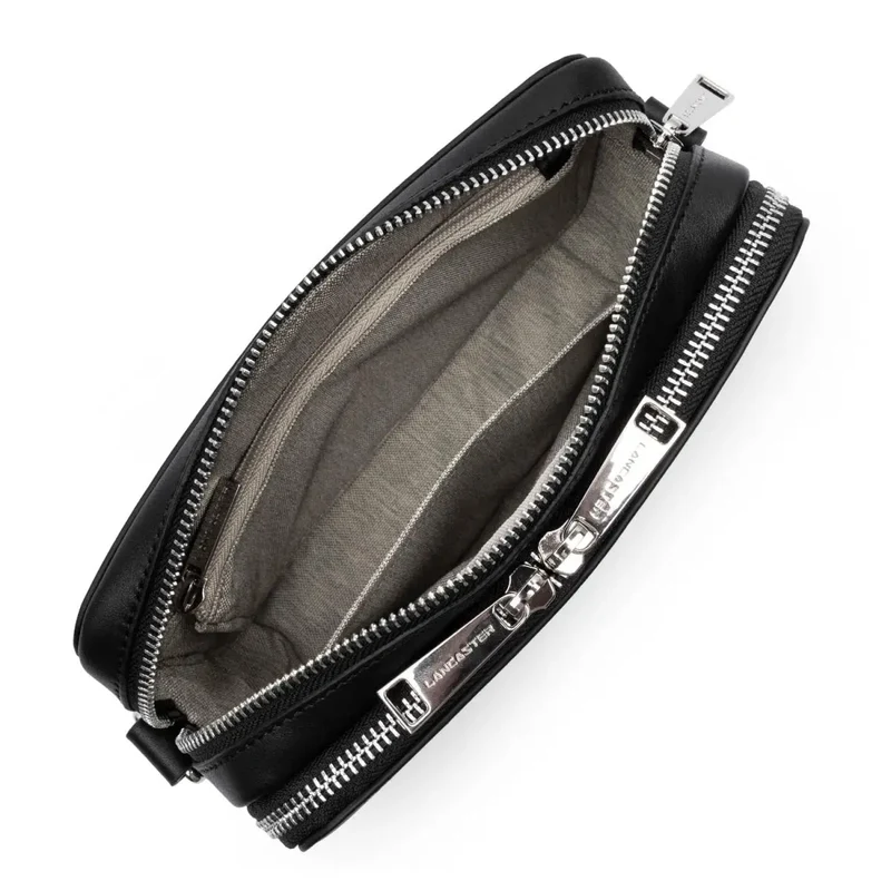 Lancaster Sacoche Double Zip S Paris Homme Noir