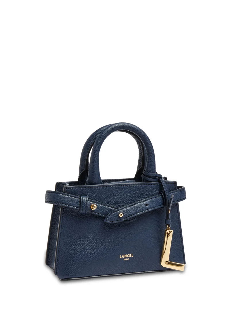 Lancel Faubourg Mini Carryall Sac Cuir Ultramarine