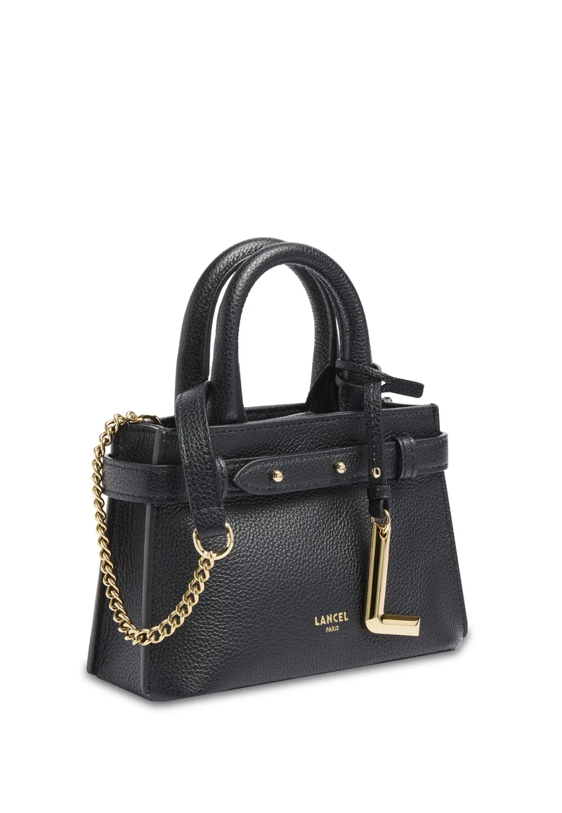 Lancel Faubourg Mini Carryall Sac Cuir Noir