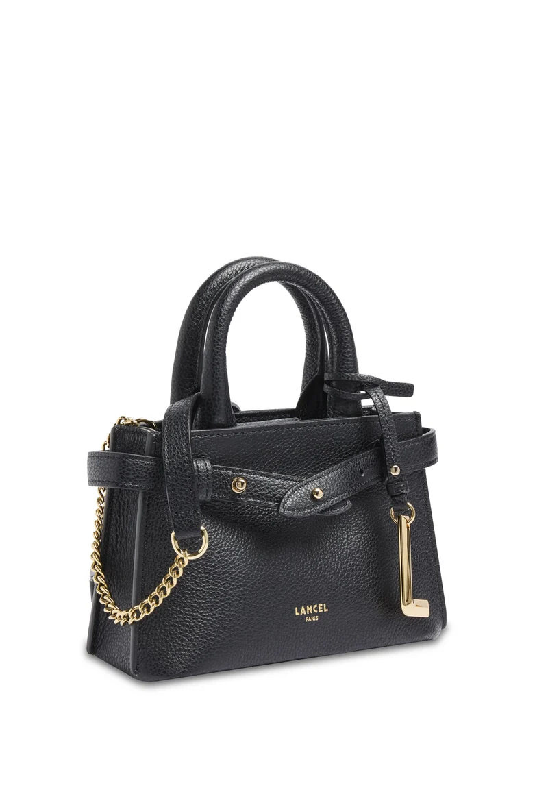 Lancel Faubourg Mini Carryall Sac Cuir Noir
