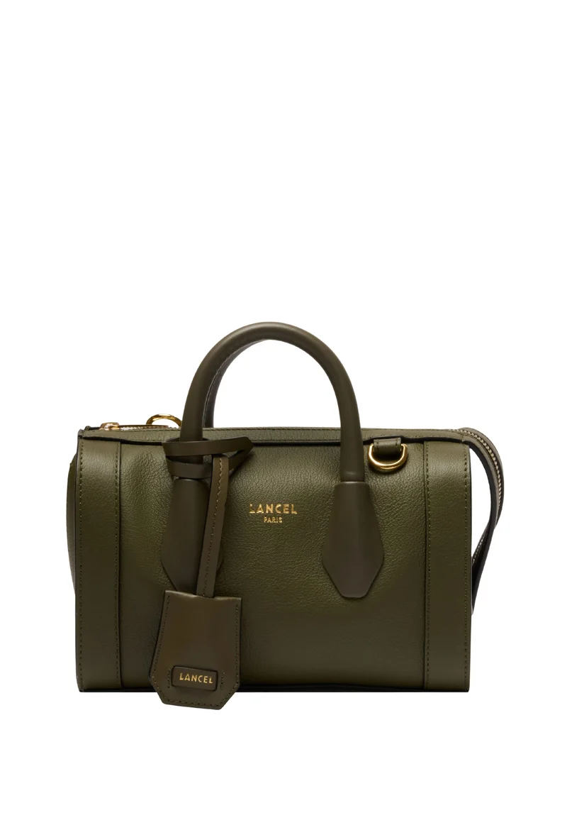 Lancel BCBG Mini Sac Bowling Cuir Kaki