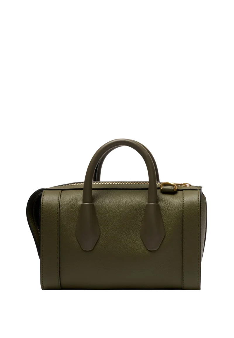 Lancel BCBG Mini Sac Bowling Cuir Kaki