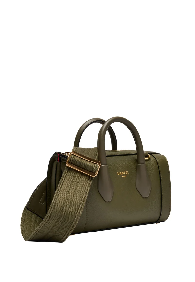 Lancel BCBG Mini Sac Bowling Cuir Kaki