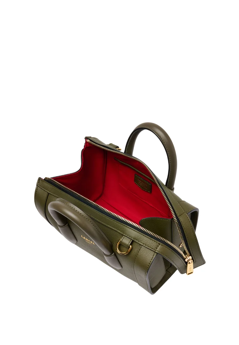 Lancel BCBG Mini Sac Bowling Cuir Kaki