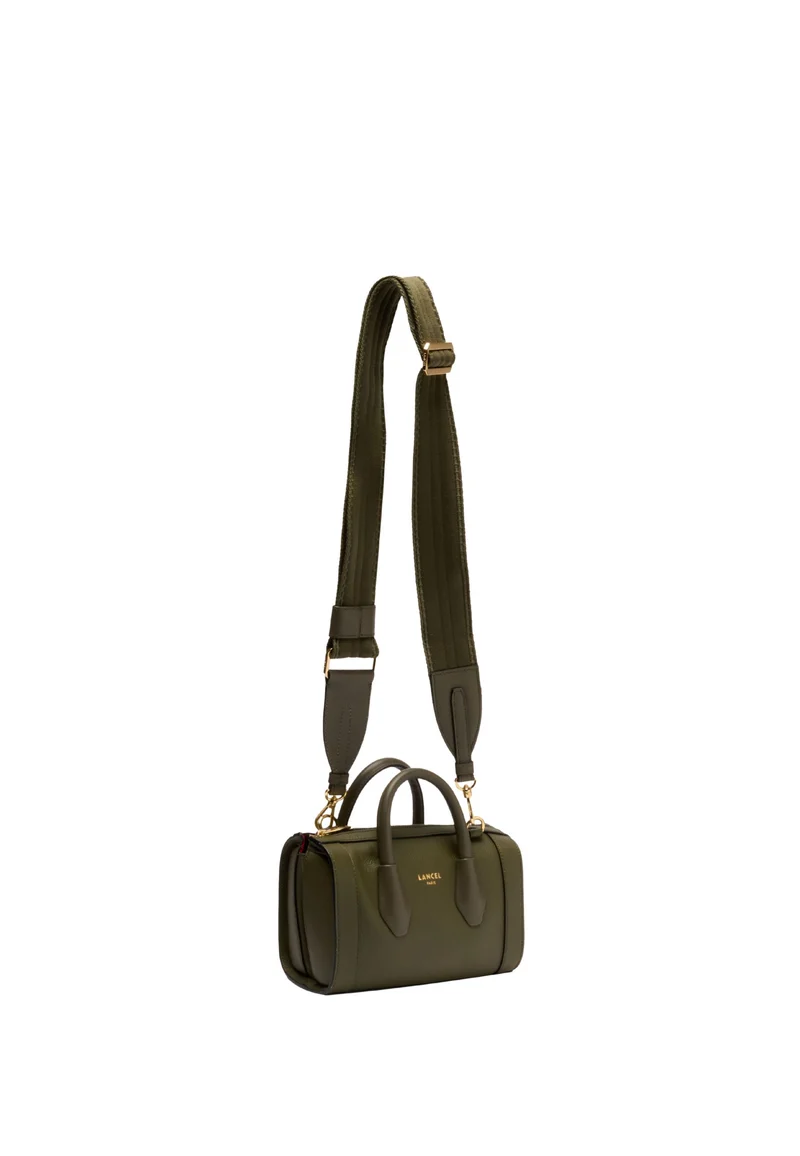 Lancel BCBG Mini Sac Bowling Cuir Kaki